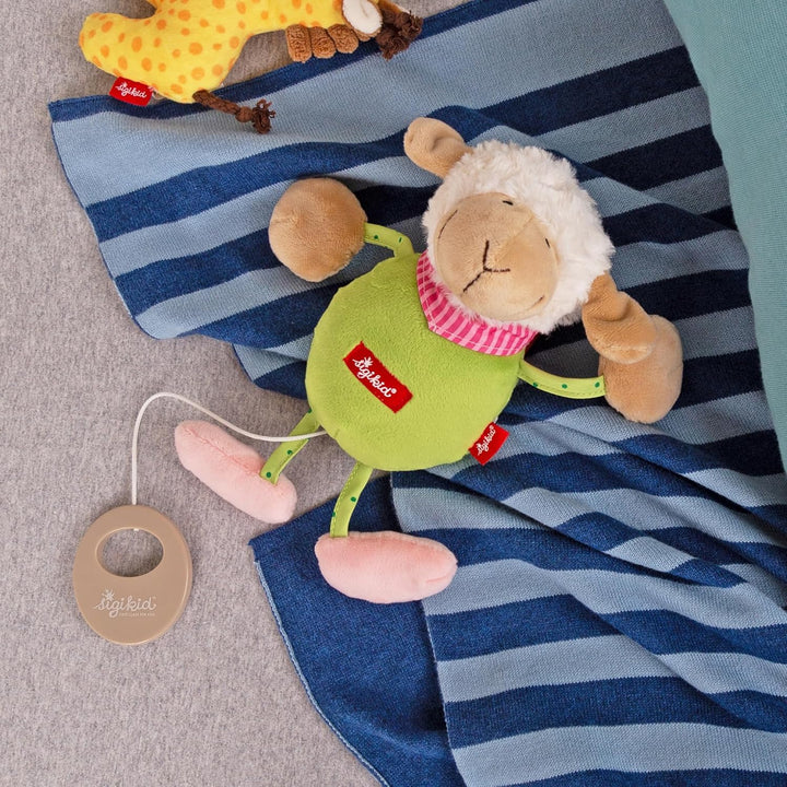 sigikid 49310 - Baby.basics, Spieluhr Schaf Grün/Schaf, Grün/Schaf