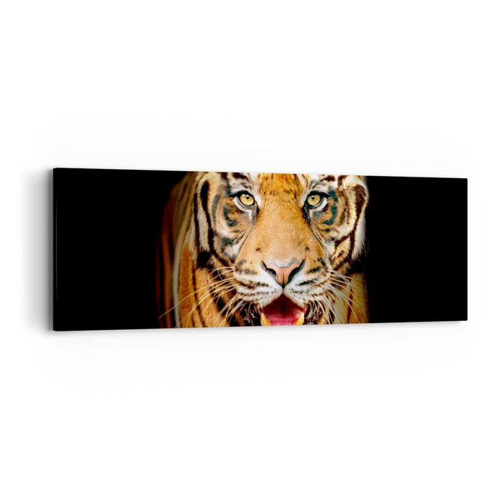 Panorama Bilder auf Leinwand tiger tier Leinwandbild mit Rahmen 90x30cm Wandbilder Dekoration Wohnzi