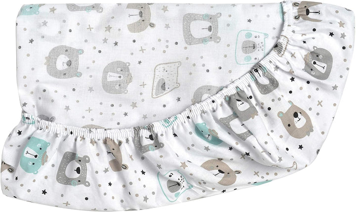 FlyIdeas Next 2 Me Spannbettlaken Beistellbett 83x50 cm, 2 STK. - 2 Spannleintuch Matratzenschoner f