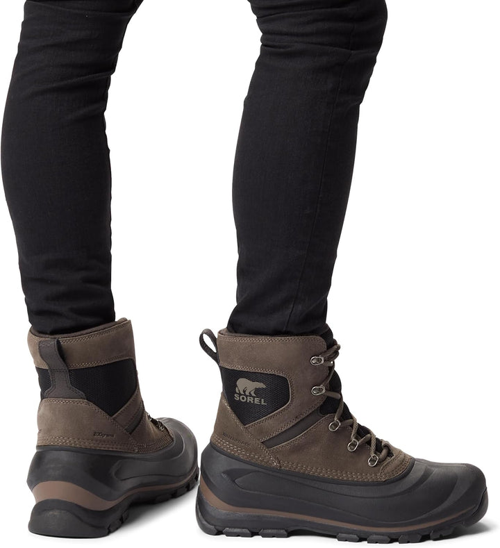 Sorel Buxton Lace Waterproof wasserdichte Winterstiefel für Herren, Braun (Major x Black), 40 EU 41.