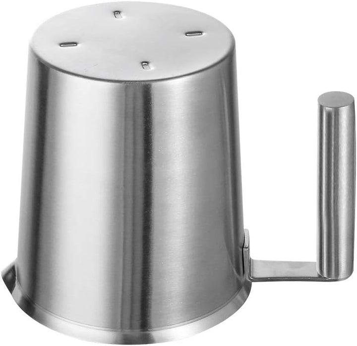 Messbecher Edelstahl 1L Milchkännchen aus Edelstahl Messkanne mit Masseinheiten & Griff Metallkännch