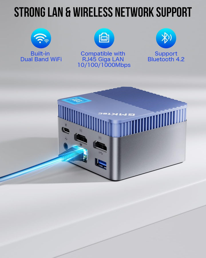GMKtec Mini-PC N97, G5 Micro-Desktop-Computer, Intel Alder Lake N97 der 12. Generation (bis zu 3,60