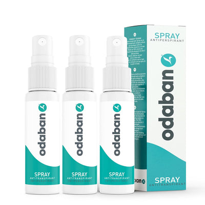 ODABAN Anti-Transpirant Deo Spray gegen starkes Schwitzen | verhindert Handschweiss, Achselschweiss