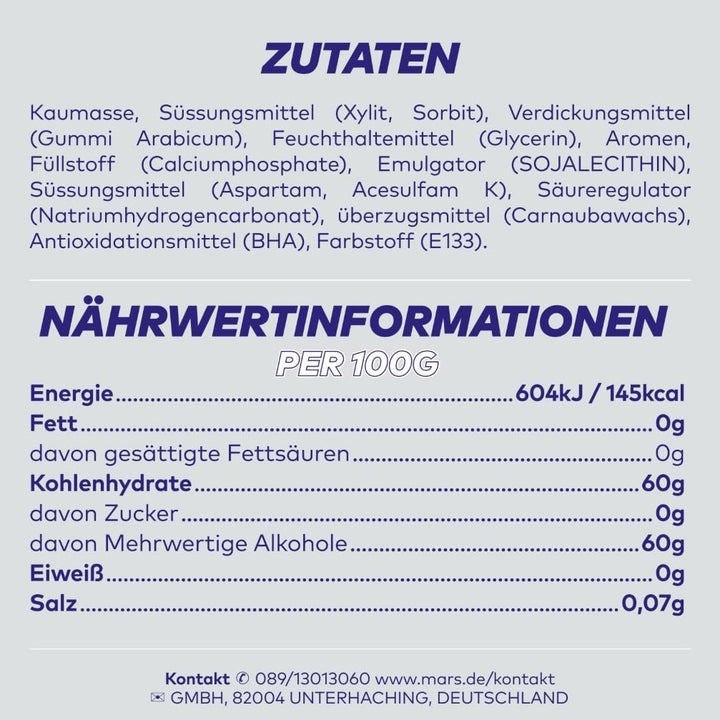 Extra Professional White, Zuckerfreier Kaugummi, Packung mit 150x2 Dragees, 300 Kaugummis insgesamt