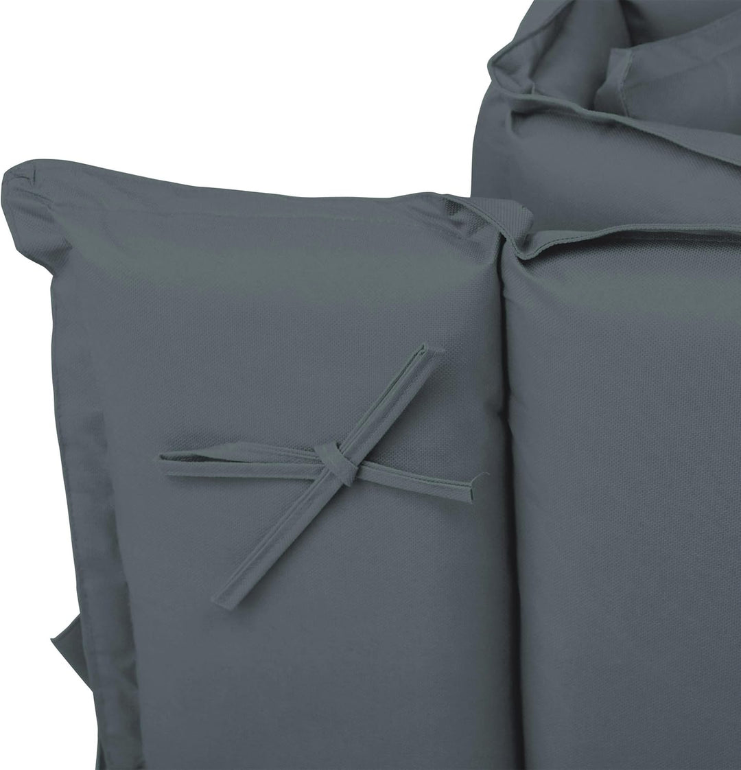 Nexos Divero Liegenauflage – 2er Set Auflage Polster für Sonnenliege Gartenliege Holzliege Saunalieg