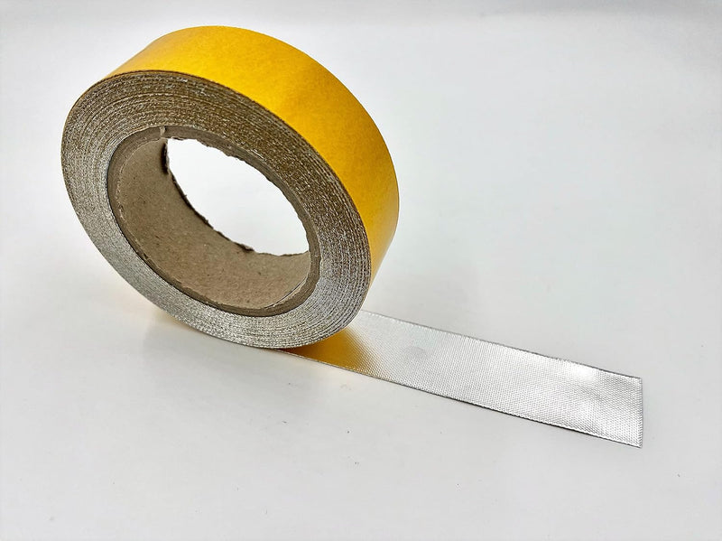 Selbstklebendes Hitzeschutz Tape/Hitzeschutzband - aluminiumbeschichtet - bis 500°C (3,5cm x 5m), 3,