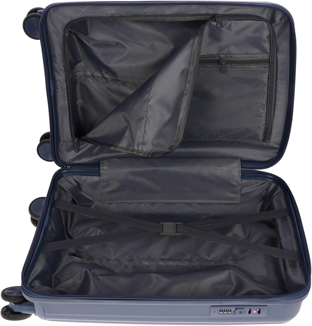 Christian Wippermann Koffer L 80L - Robuster ABS Hartschalenkoffer Grösse L 44x66x28 cm - Leicht mit