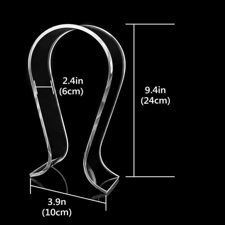 GEEKRIA Acryl-Kopfhörerständer, Kopfhörerhalter, On-Ear-Kopfhörerständer, Omega-Headset-Halter, Komp