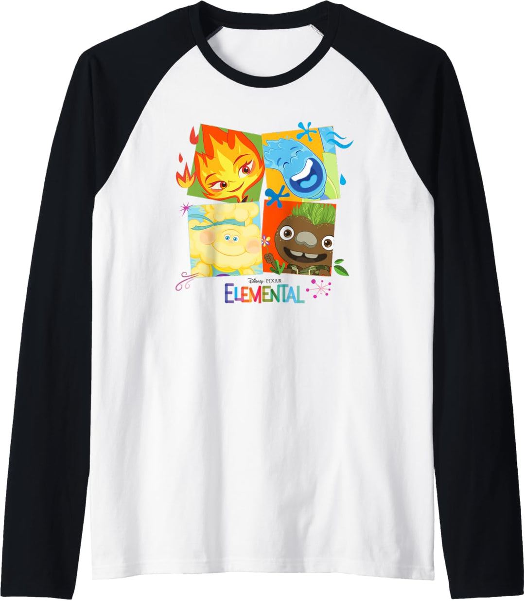 Pixar Elemental Group Box With Ember, Wade and Clod Raglan