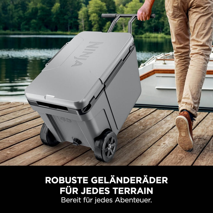 Ninja FrostVault Kühlbox mit Rollen und Isolierung, integrierter Dry Zone Schublade mit Kühlschrankt