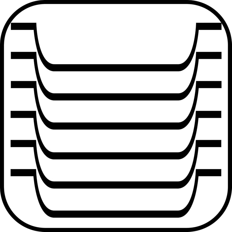 APS Tablett „Bistro“, Serviertablett, schwarzes Melamin Tablett, rutschfest, mit 2 Griffmulden und S