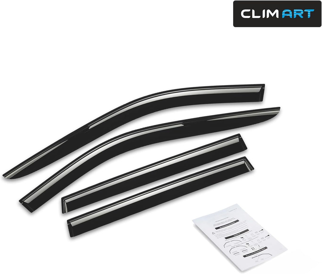 CLIM ART Windabweiser für/kompatible mit Toyota RAV4 2019-2026 (V) - Stick-on Regenabweiser - Autofe