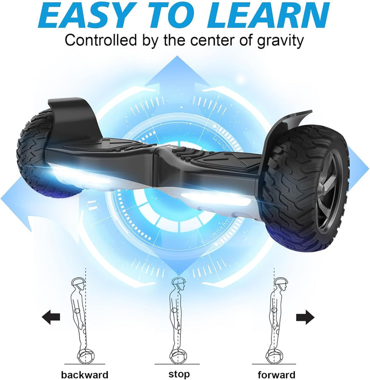 RCB Hoverboards SUV mit Sitz Hoverboards Off-Road, App-fähige Bluetooth Hoverboards, 8,5 '' Hummer +