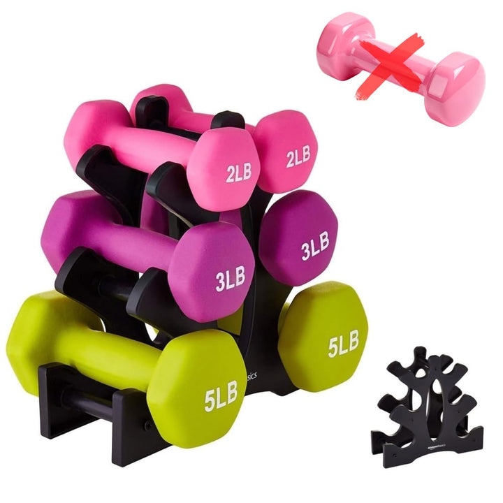 23x22,5x8,5cm Hantelständer, 3 Stufiger Hantel Gewichts Ständer Krafttraining Hantel Aufbewahrungsha