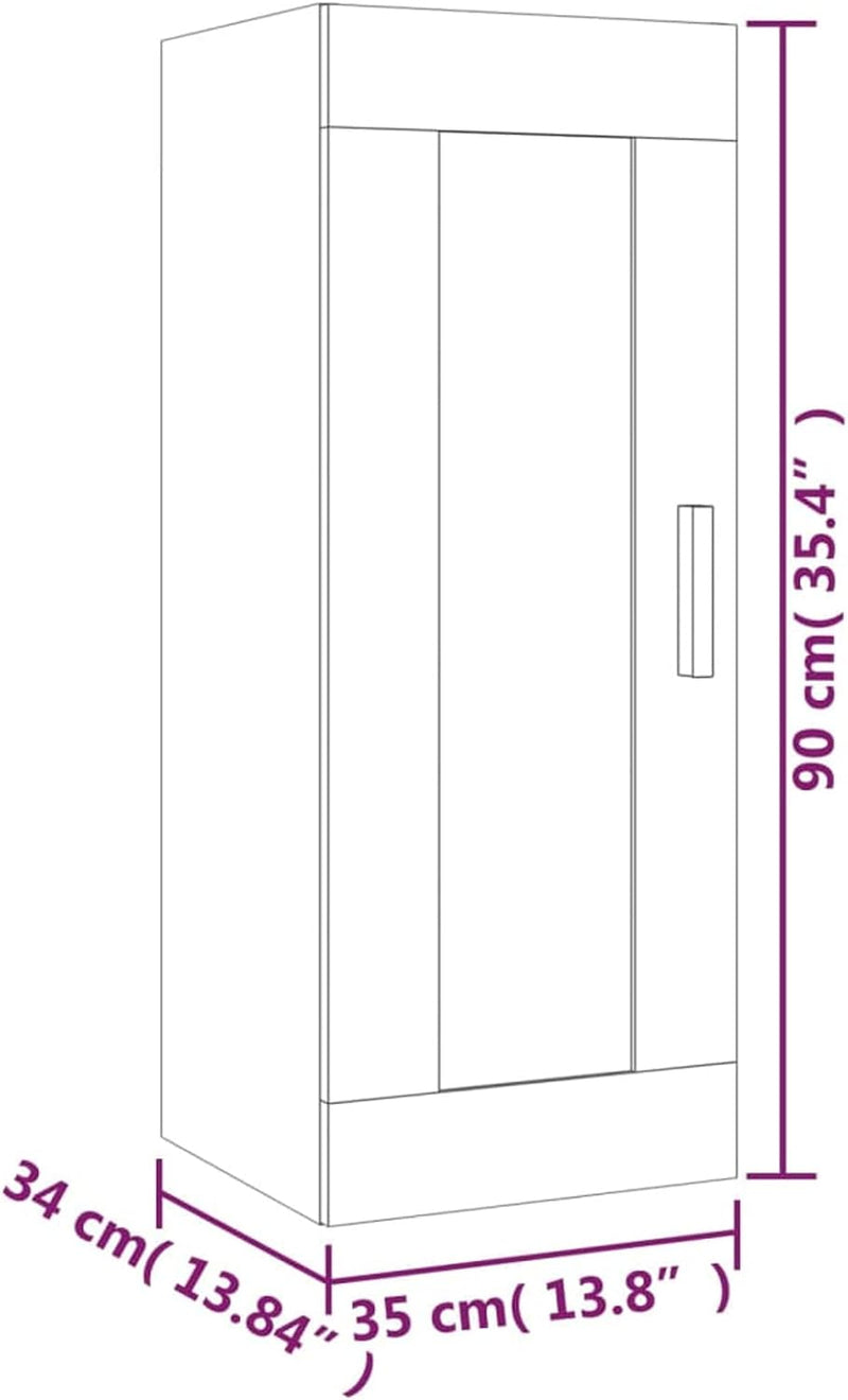 Gecheer Wandschrank H?ngeschrank Aufbewahrung Wohnzimmer Bücherschrank Schrank Mehrzweckschrank Lage