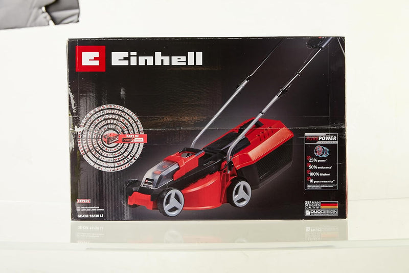 Einhell City Akku-Rasenmäher GE-CM 18/30 Li Kit Power X-Change (18 V, 30 cm Schnittbreite, bis 150 m