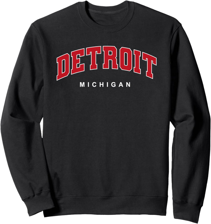Detroit Michigan USA College Style Sweatshirt