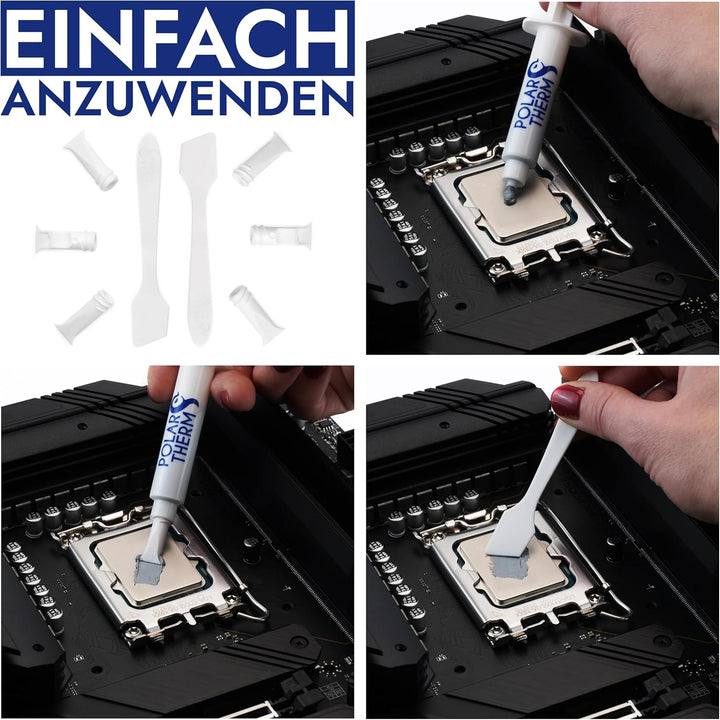 Polartherm X-8 by Thermal Grizzly - 40 Gramm CPU Wärmeleitpaste für CPU & GPU - Hohe Wärmeleitfähigk