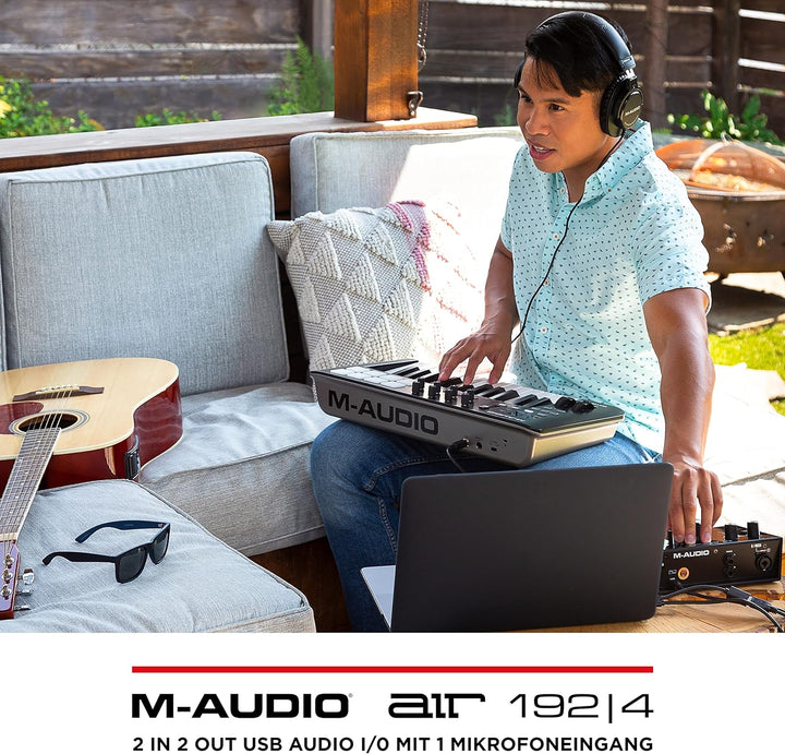 M-Audio AIR 192 | 4 - 2-in-2-out-USB-Audio-Interface mit MPC Beats und Ableton Live Recording-Softwa