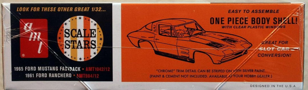 Round2 AMT1112/12 Corvette Plastikmodellbausatz, Farbig, 1:32