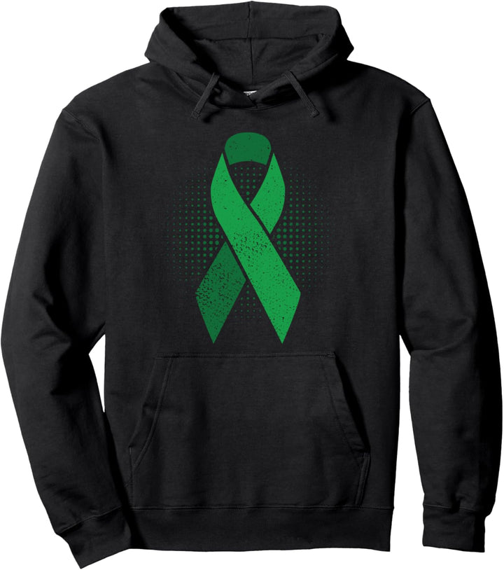 Green ribbon - cerebral palsy awareness Pullover Hoodie