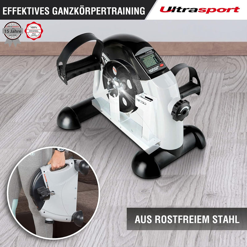 Ultrasport Mini Bike 2in1/3in1, Mini-Heimtrainer, Arm- und Beintrainer, Heimtrainer, Pedaltrainer fü