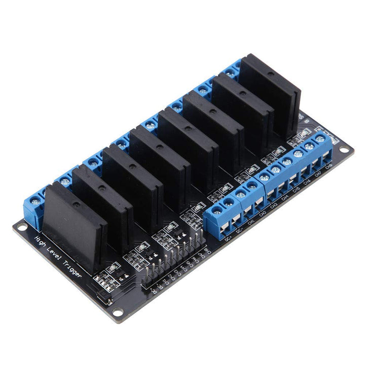 5V 8 Kanal Halbleiterrelais Modul Hochpegelauslöser 2A mit resistiver Sicherung