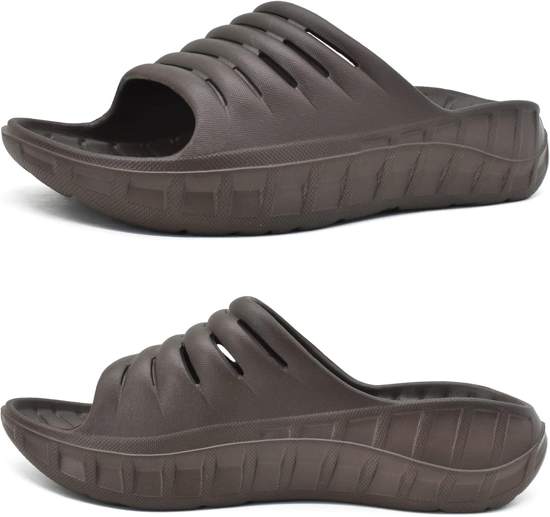 KuaiLu Recovery Sandalen Herren mit Bequeme Plantarfasziitis Arch Support, Orthopädische Männer Leic