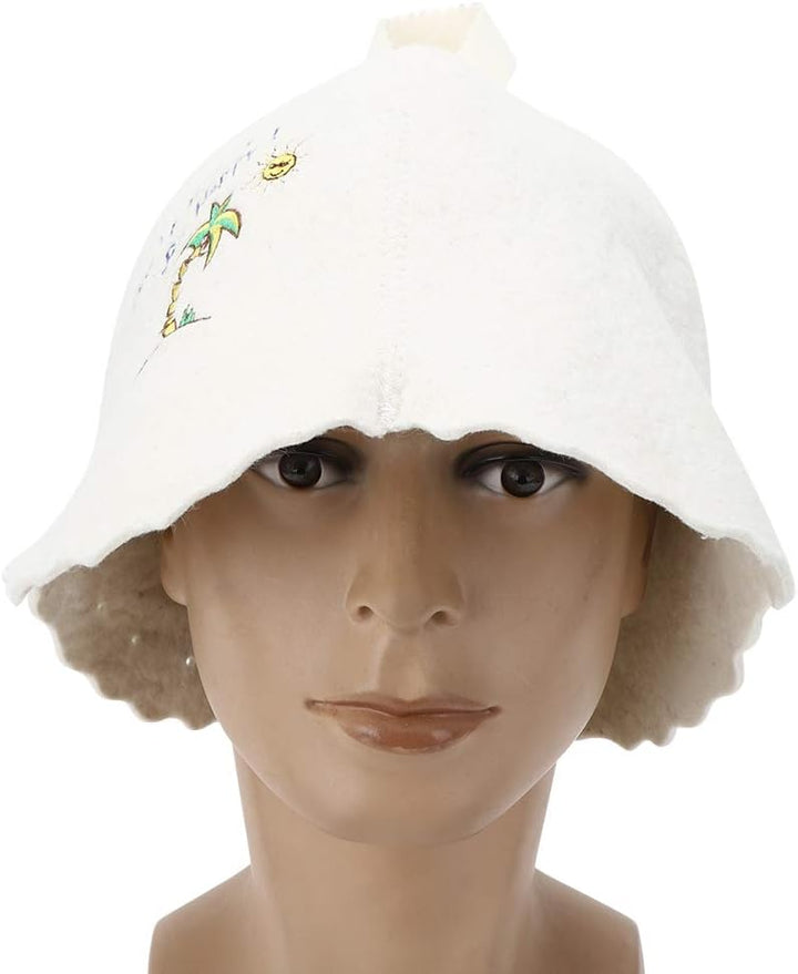 Saunahut, Saunahut, Moderner Stil, Leichter Wollfilzhut, Saunazubehör, Männer und Frauen Verwenden d