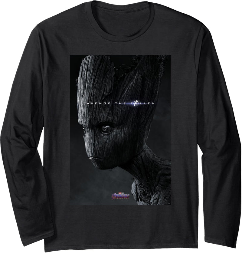 Marvel Avengers Endgame Groot What Ever It Takes Poster Langarmshirt