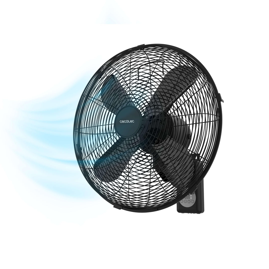 Cecotec - Wandventilatoren EnergySilence 4500 Power Wall Control Black, 50W, 30 cm, 4 aerodynamische