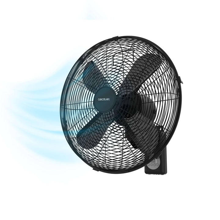 Cecotec - Wandventilatoren EnergySilence 4500 Power Wall Control Black, 50W, 30 cm, 4 aerodynamische