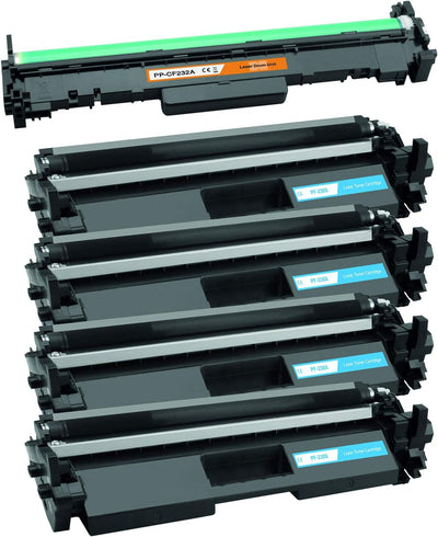 Tito-Express 4 Toner XXL & 1 Trommel für HP CF230X & CF232A | Geeignet für HP Laserjet Pro M203 M203