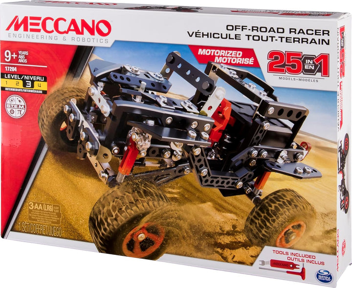 MECCANO 6037616 25 Model Set Geländewagen - Konstruktionsspielzeug - Modellbau - Bauen mit Werkzeug