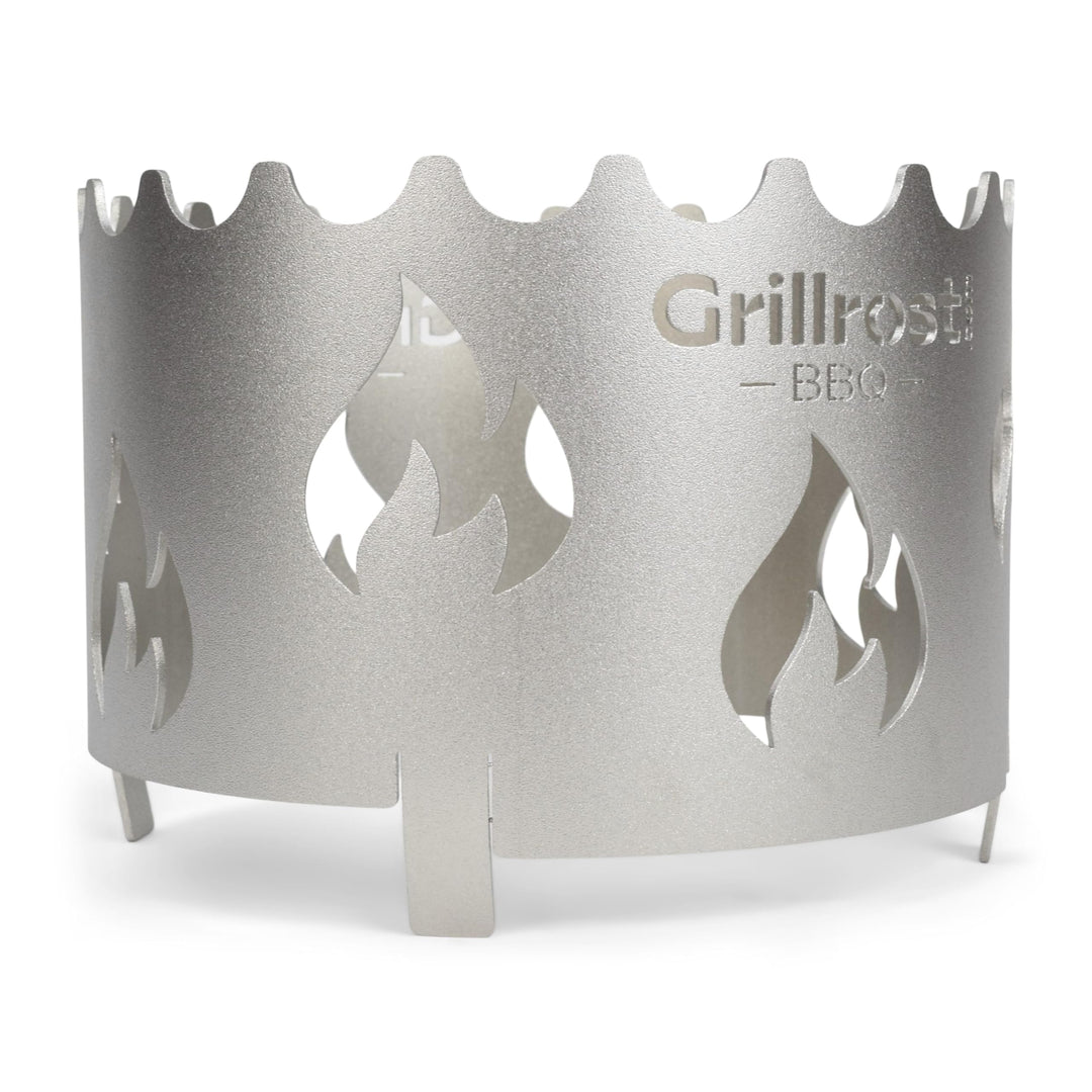 Grillrost.com Das Original Edelstahl Wokaufsatz | Krone für alle Feuerplatten mit 20cm Feuerloch mit