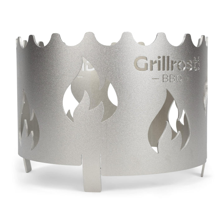Grillrost.com Das Original Edelstahl Wokaufsatz | Krone für alle Feuerplatten mit 20cm Feuerloch mit