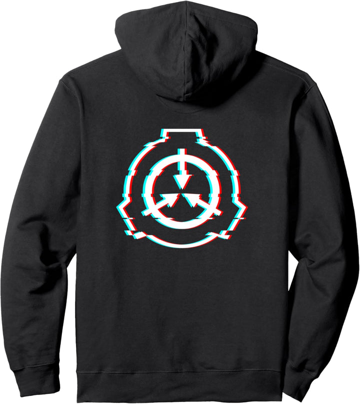 SCP-Foundation logo, Glitch-effect Pullover Hoodie