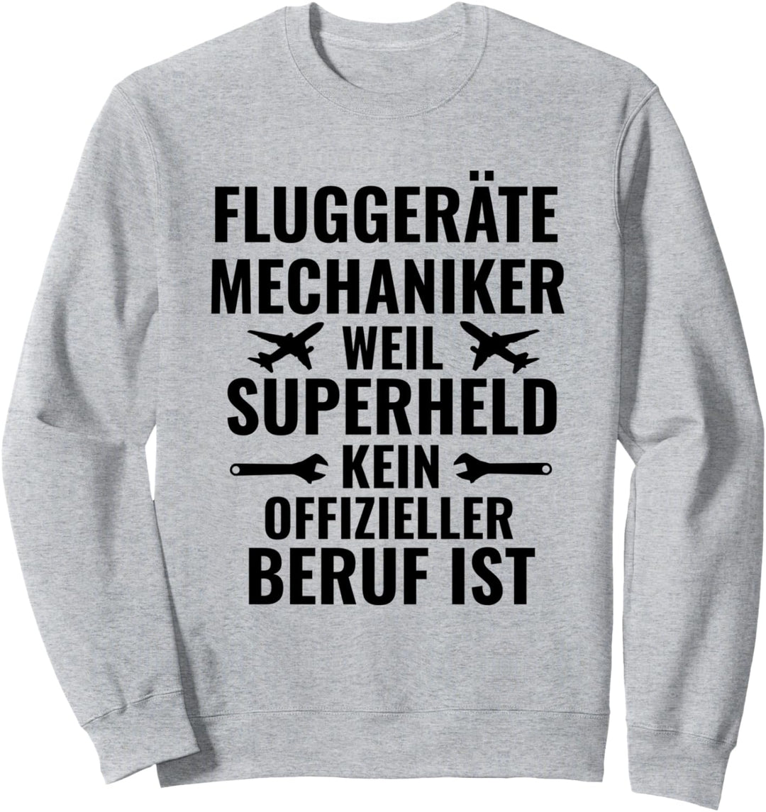Fluggerätemechaniker Motiv Luftfahrt Triebwerk Mechaniker Sweatshirt