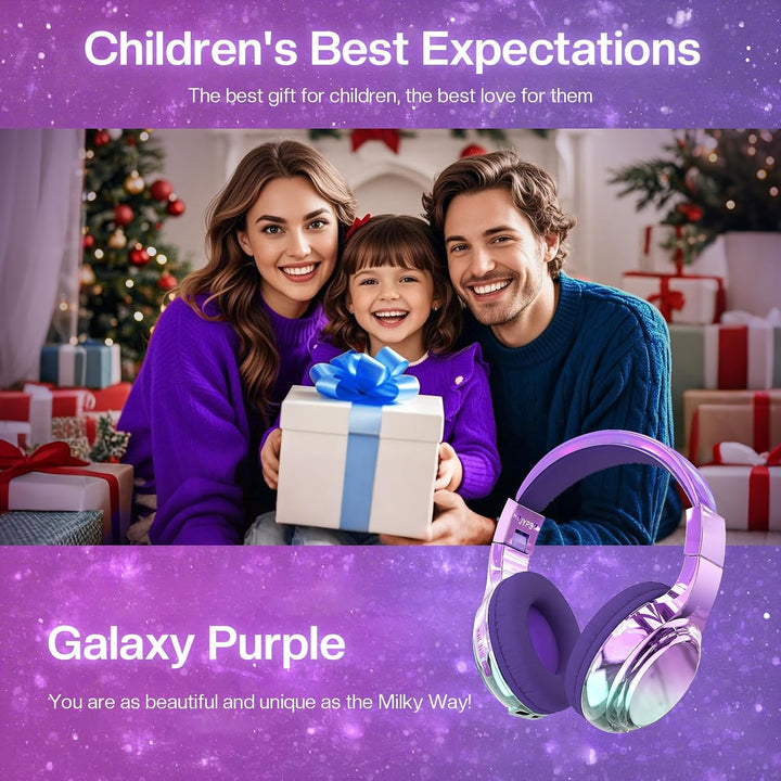 JYPS Bluetooth Kopfhörer Kinder, Kabellose Kinder Kopfhörer Over Ear mit Kabel, Kinderkopfhörer ab 3