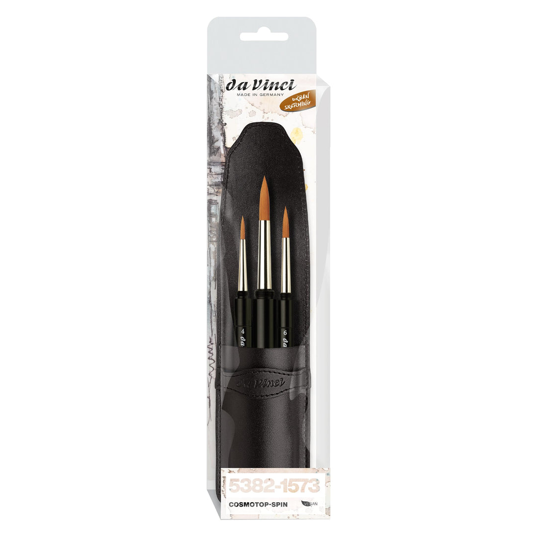 Da Vinci 5382–1573 Reisepinseletui COSMOTOP Spin, 30 x 30 x 30 cm Cosmotop Reise-Set, Cosmotop Reise