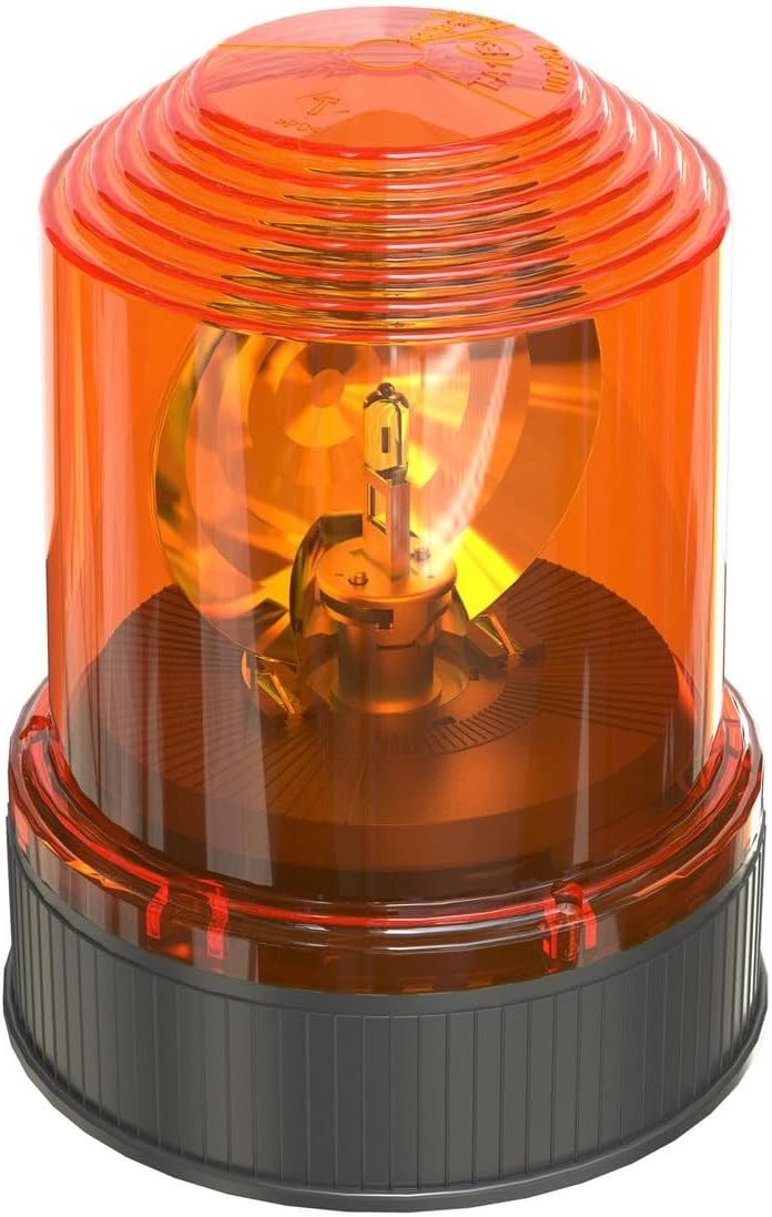 OSRAM LIGHTsignal HALOGEN BEACON LIGHT, Rundumleuchte 360°, gelbe Blinkleuchte, strassenzugelassene