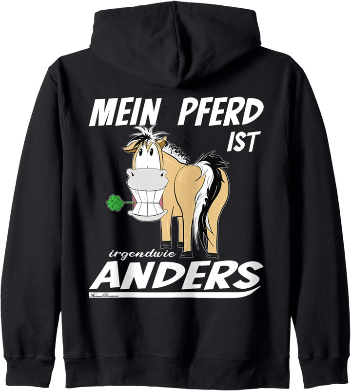 Mein Pferd ist irgendwie anders lustiges Fjordpferd Kapuzenjacke
