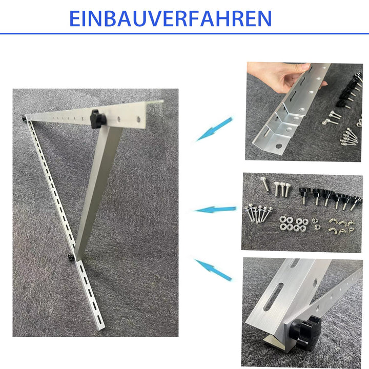 Solarpanel Halterung,Universal Solarmodul Halterung Flachdach,Solarmodul Halterung mit Einstellbarem