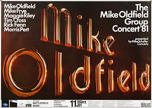 Mike Oldfield - Music Wonderland, Heidelberg 1981 » Konzertplakat/Premium Poster | Live Konzert Vera