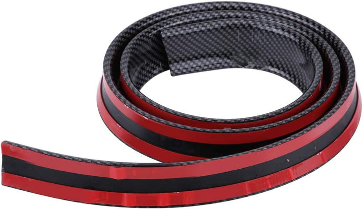 Heckklappen Lippenspoiler, 1,5 m Carbonfaser Weichgummi Auto Heckklappen Spoilerflügel Lippenaufkleb