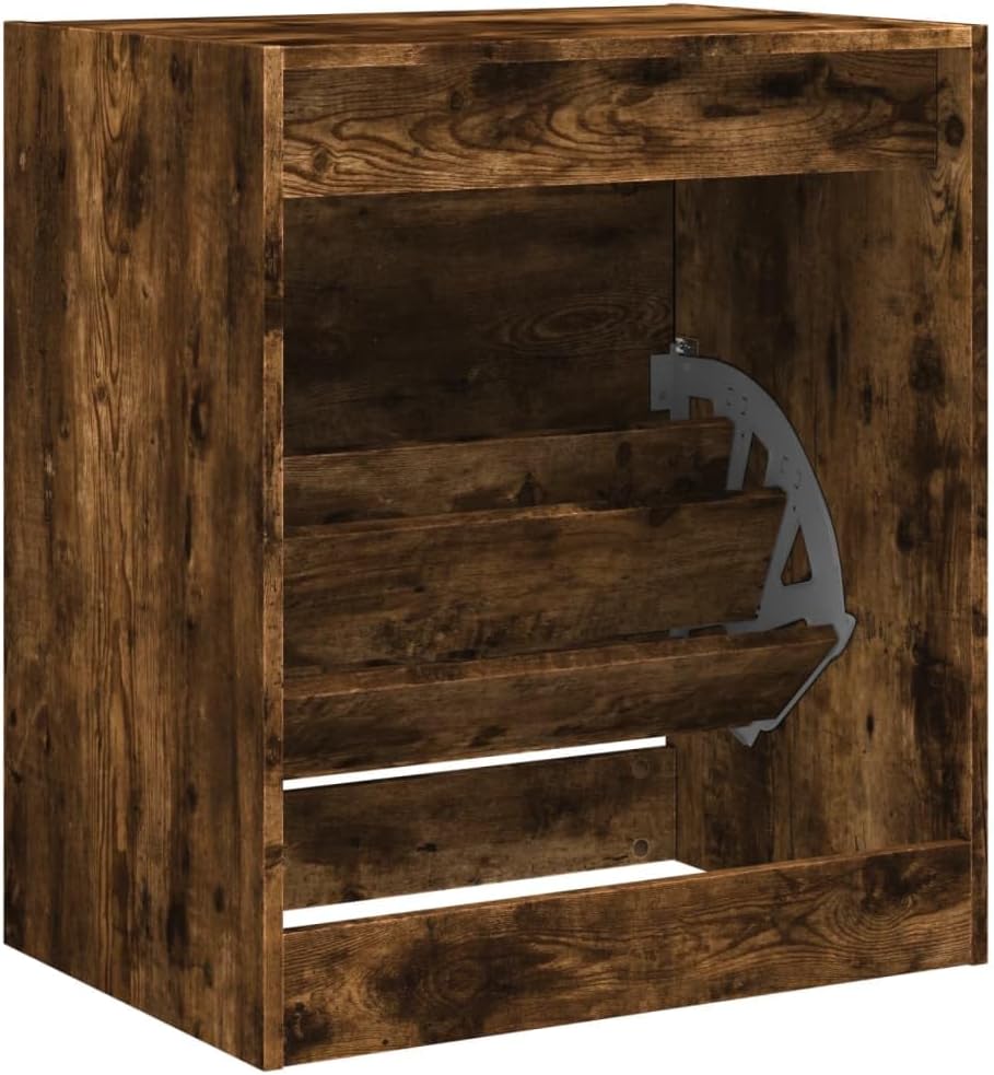 vidaXL Schuhschrank Räuchereiche 60x42x69 cm Holzwerkstoff 60 x 42 x 69 cm Räuchereiche, 60 x 42 x 6