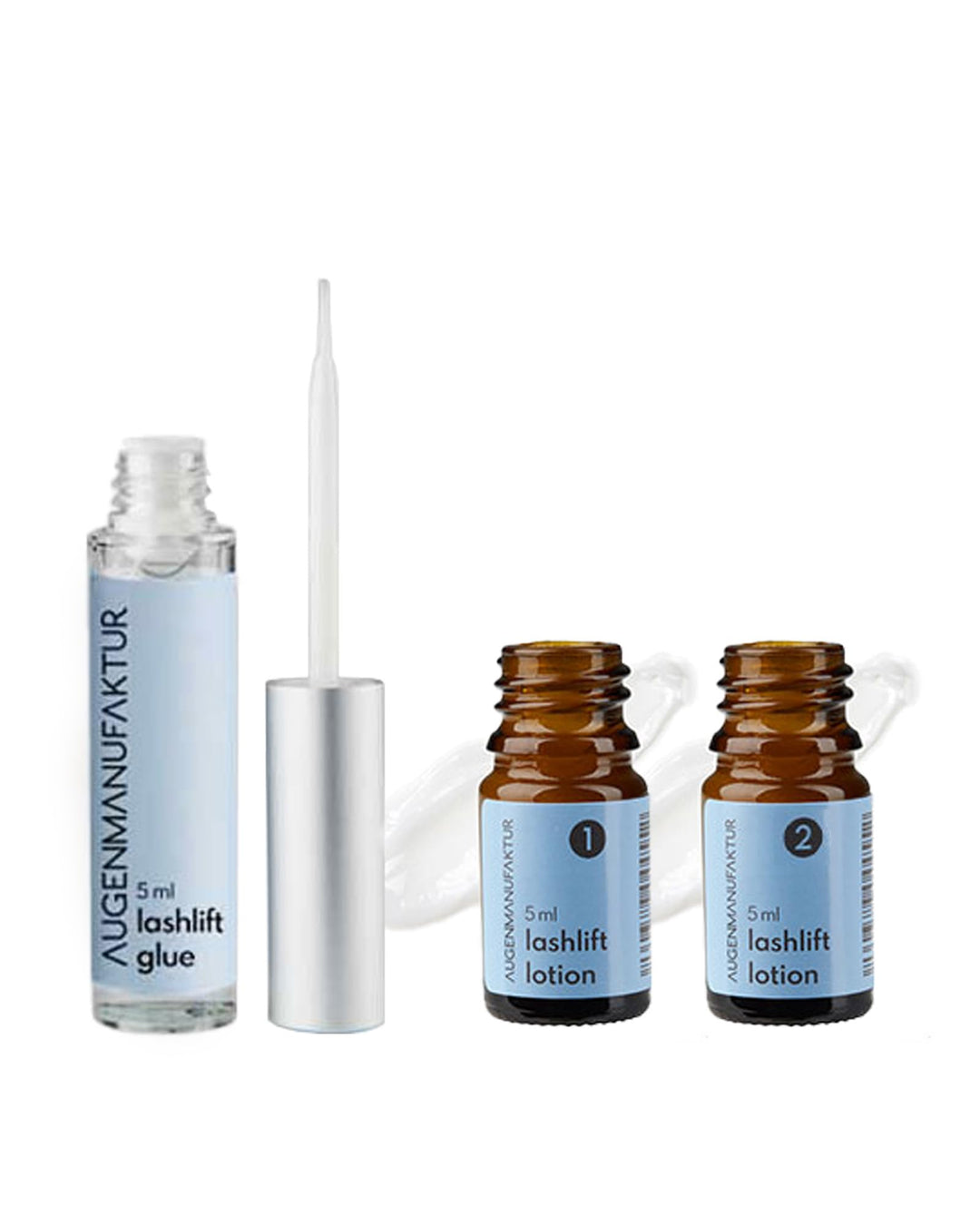 Augenmanufaktur Lashlift Basis Kit mit Fläschchen - Wimpernlifting - Voluminösere Wimpern - Schonend