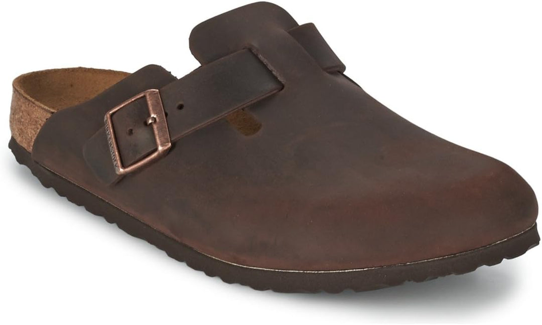 Birkenstock Classic BOSTON Unisex-Erwachsene Clogs 35 EU Schmal Braun Habana, 35 EU Schmal Braun Hab