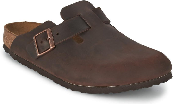 Birkenstock Classic BOSTON Unisex-Erwachsene Clogs 35 EU Schmal Braun Habana, 35 EU Schmal Braun Hab