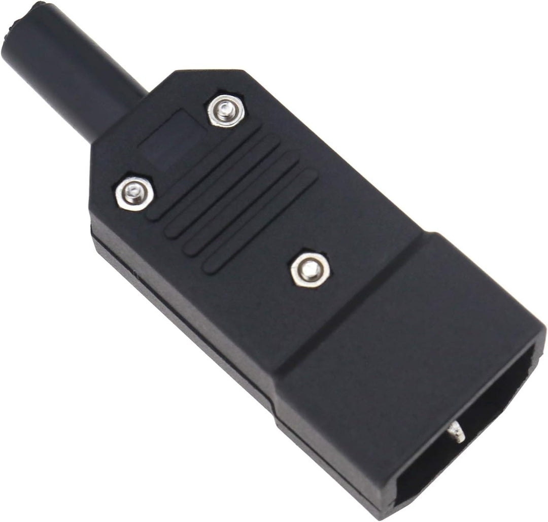 10er 8 x 3 cm C14 AC250V 10A 3 Pins Stecker Netzstecker Mit AC Stecker